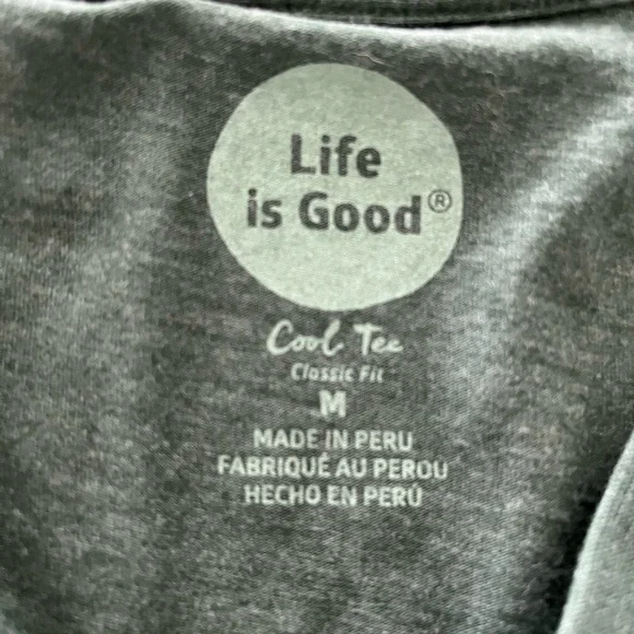 Lot of 2 MSU V-Neck LIFE IS GOOD Tees, Medium - Picture 10 of 12